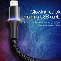 Cáp sạc nhanh Baseus Halo USB to Lightning 2.4A, hỗ trợ truyền dữ liệu