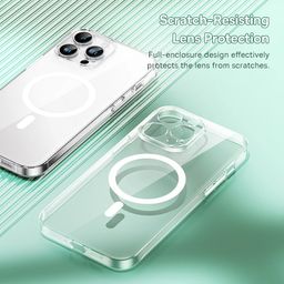 Ốp Lưng Siêu Mỏng Từ Tính Hỗ Trợ Sạc Không Dây Magsafe Baseus Crystal Series M…