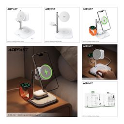 Đế sạc không dây 4 trong 1 ACEFAST E39 tích hợp đèn ngủ, trạm sạc cho điện tho…
