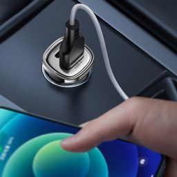 Tẩu Sạc Ô Tô ACEFAST B20 45W, 1 Cổng USB-C PD, 1 Cổng USB-A, Sạc Nhanh Cho Điệ…