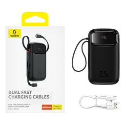 Pin Dự Phòng Sạc Nhanh Baseus Qpow2 Dual-Cable Digital Display 22.5W (10000mAh…