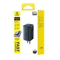 Củ Sạc Nhanh 2C+A Baseus PicoGo AE11 67W (GaN6 Pro, Navitas GaNFast™, BPS 2.0)