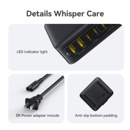 Bộ Sạc Để Bàn Baseus EnerFill FH21 120W (4*Type-C + 2*USB-A port)