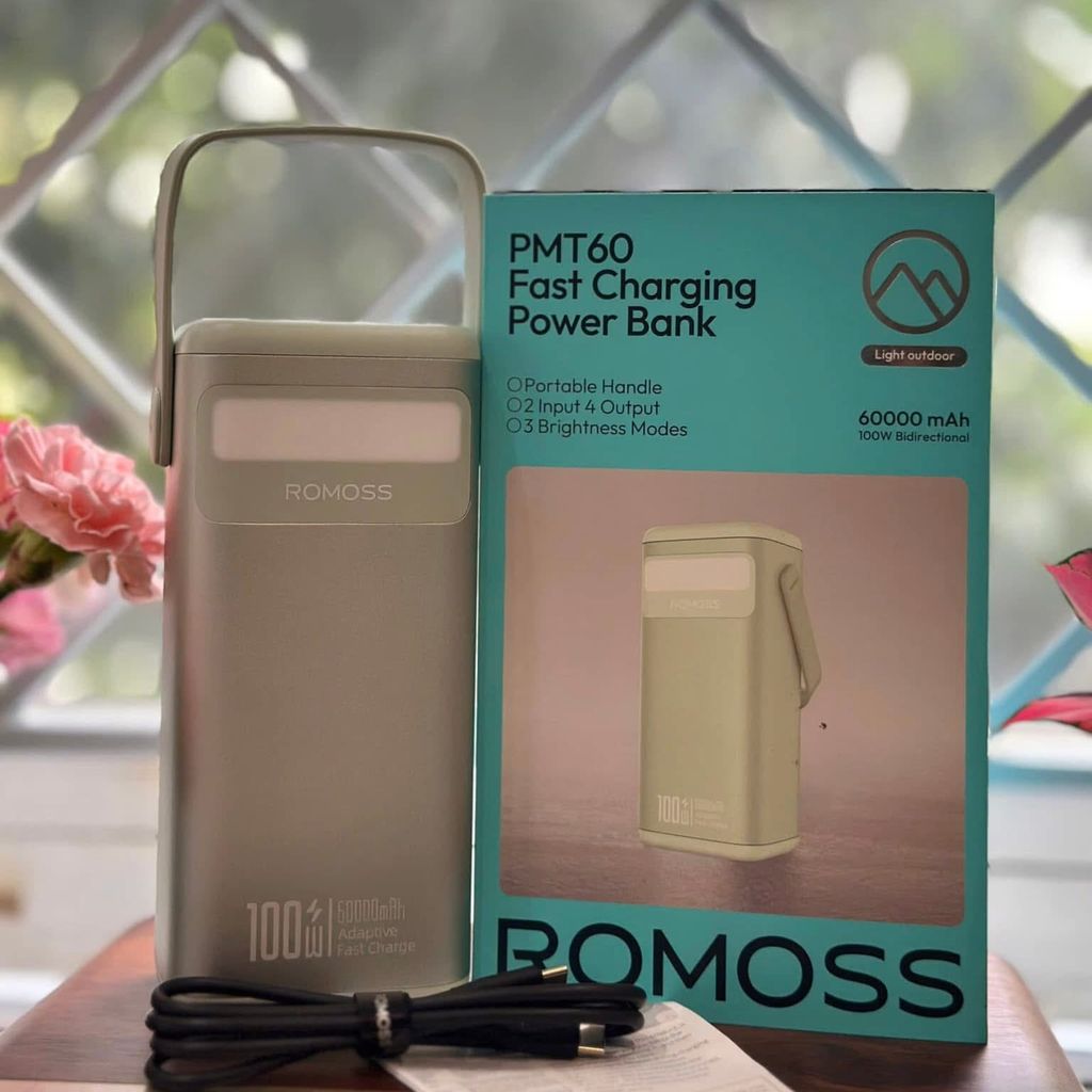 Pin Dự Phòng 60.000mAh ROMOSS PMT60, sạc nhanh 100W