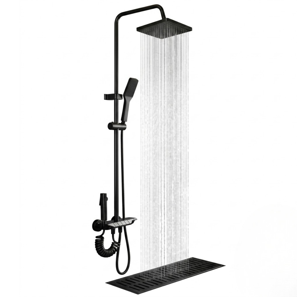 Sen Cây Tắm Đứng 2 Chế Độ Nóng Lạnh Thân Nhựa ABS - Vòi Sen Nóng Lạnh 4 Chế Độ Dạng Phím Đàn