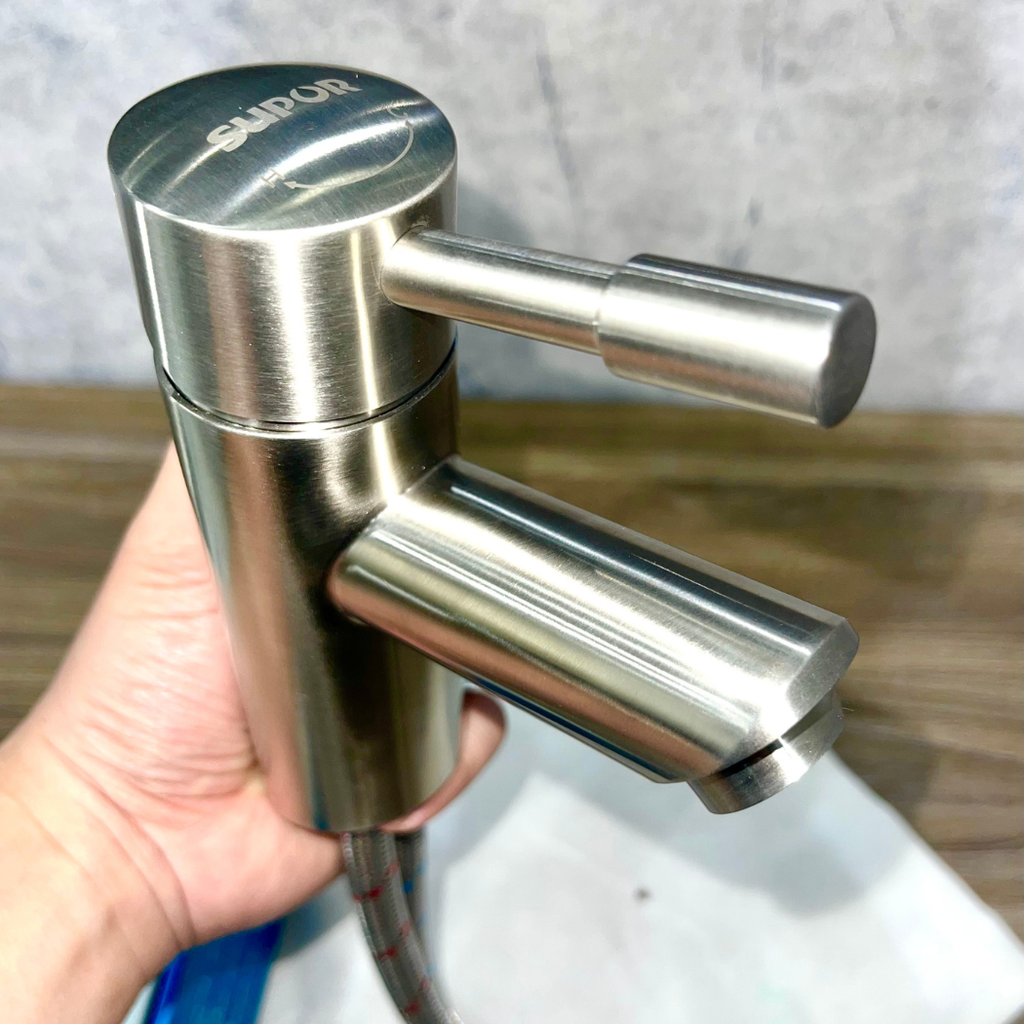 [ Kho HCM ] Vòi chậu rửa Lavabo xoay đầu SUPOR 231604-04-LS