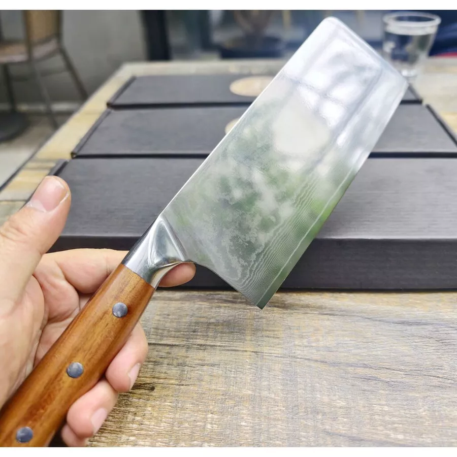 Dao Thái 3 lớp VG10 Miyabi Nhật Bản - Thép Damascus bền cứng đẹp