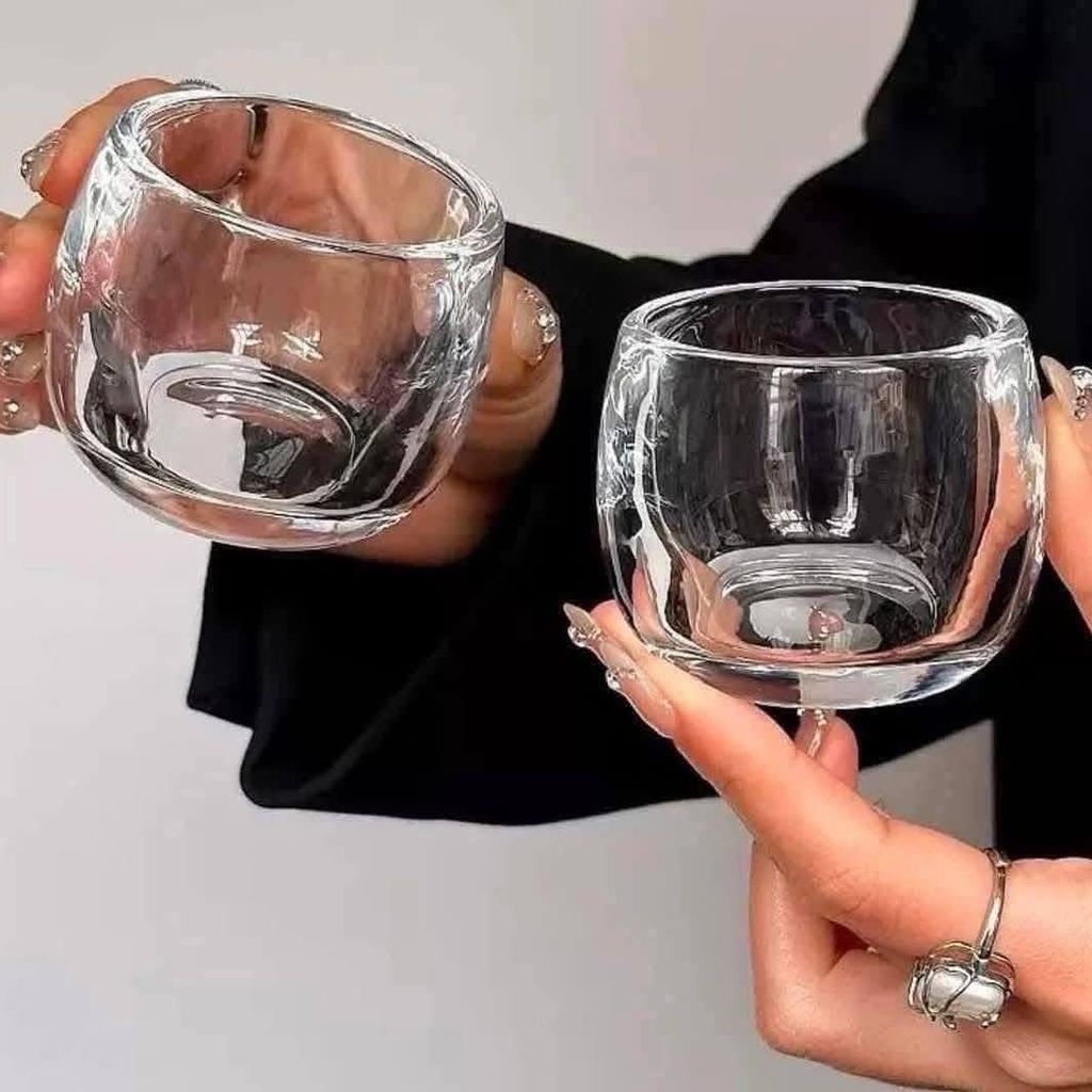 Set 6 ly thuỷ tinh uống rượu uống trà 
