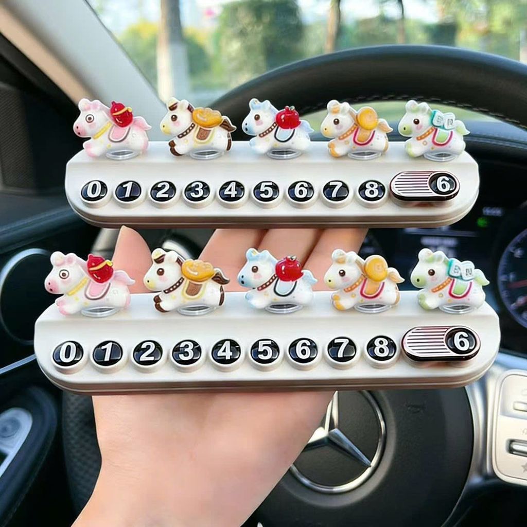 Bảng số điện thoại trang trí xe ô tô