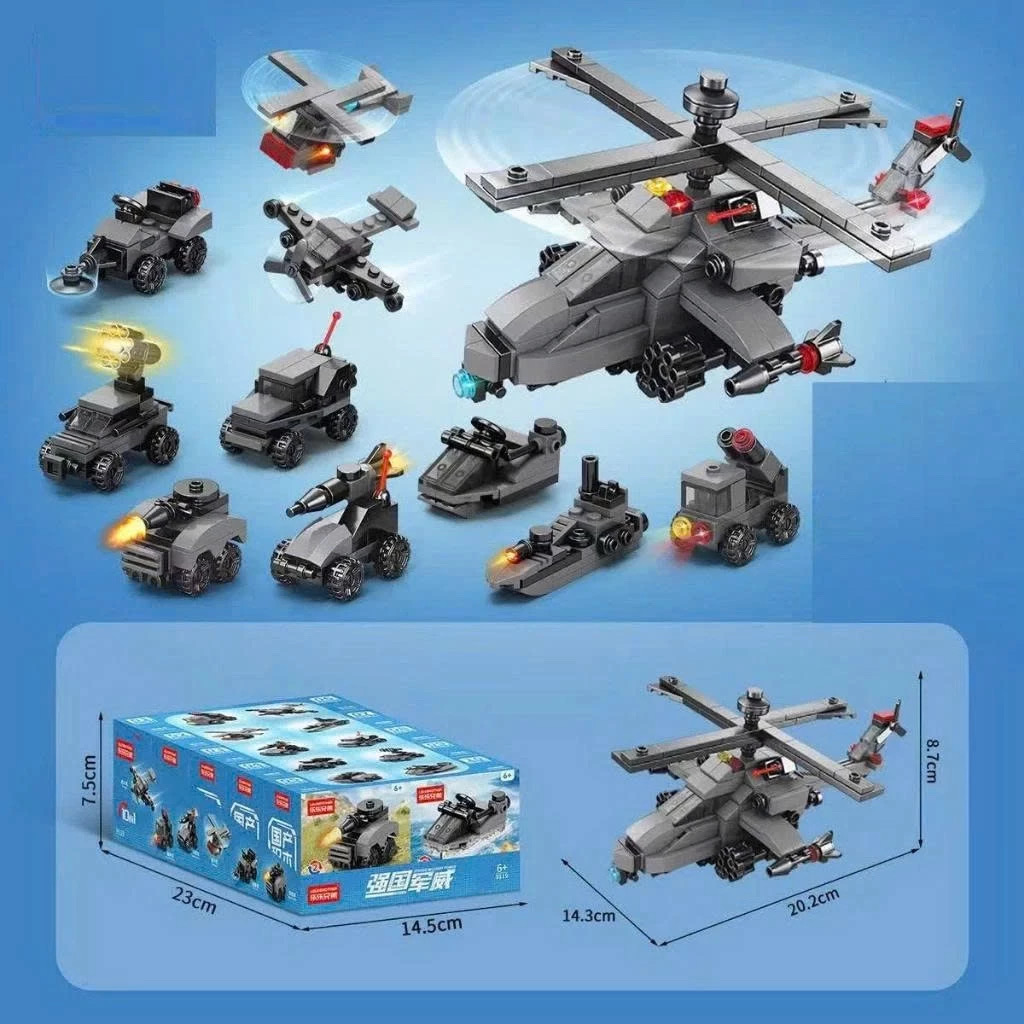 Bộ 10 lego lắp ráp theo chủ đề cho bé