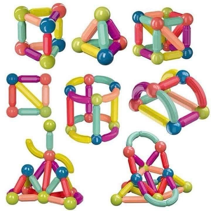 Bộ đồ chơi xếp hình nam châm 64 chi tiết