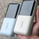 Sạc dự phòng Baseus PPJP312 20.000mah 22.5W liền 2 dây C + L  đựng túi zip hãng