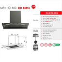 Hút mùi bauer DC 35PRO - Ảnh 5