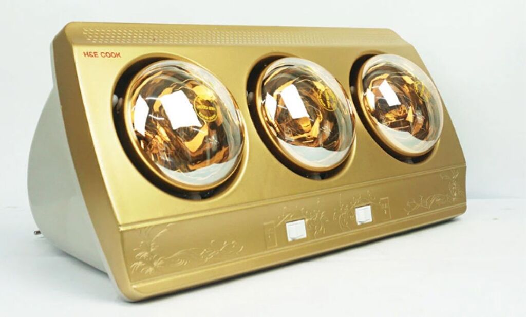 Đèn sưởi nhà tắm 3 bóng cao cấp H&E Cook HE03D - Ảnh 4