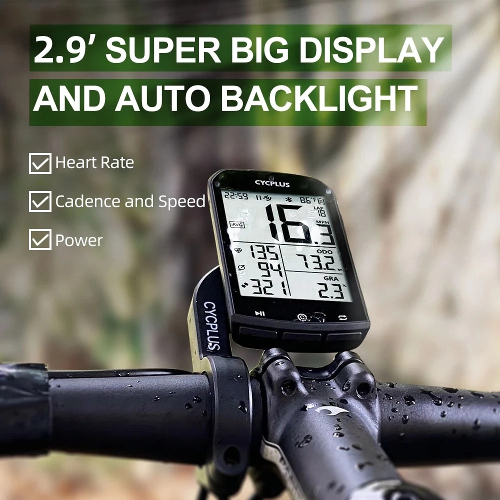 Đồng Hồ Xe Đạp GPS CYCPLUS M1 - Bản Nâng Cấp - Bluetooth 5.0 - Pin 60h - Sạc Nhanh Type C - IPX6