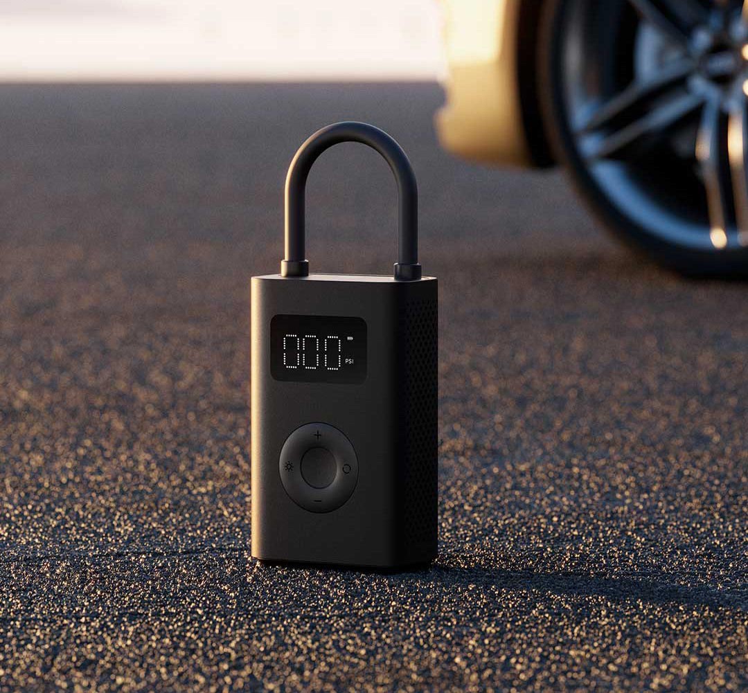 Máy Bơm Lốp Không Dây Mini Xiẻo Mi 2D - Bơm Ô Tô , Xe Máy, Xe Đạp, Bóng , Phao - Pin 2.000 mAh