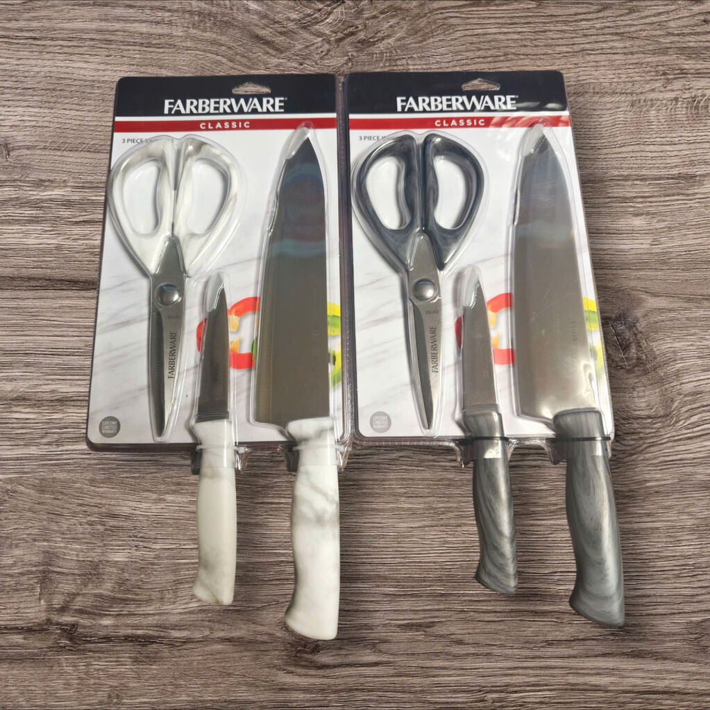 Bộ 3 Farberware Cao Cấp - Thái, Gọt, Kéo Đa Năng Tiện Lợi