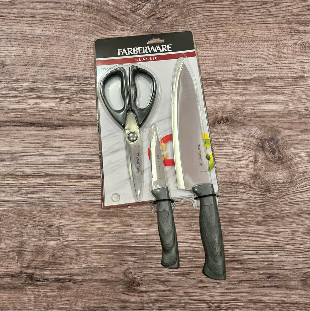 Bộ 3 Farberware Cao Cấp - Thái, Gọt, Kéo Đa Năng Tiện Lợi - Ảnh 2