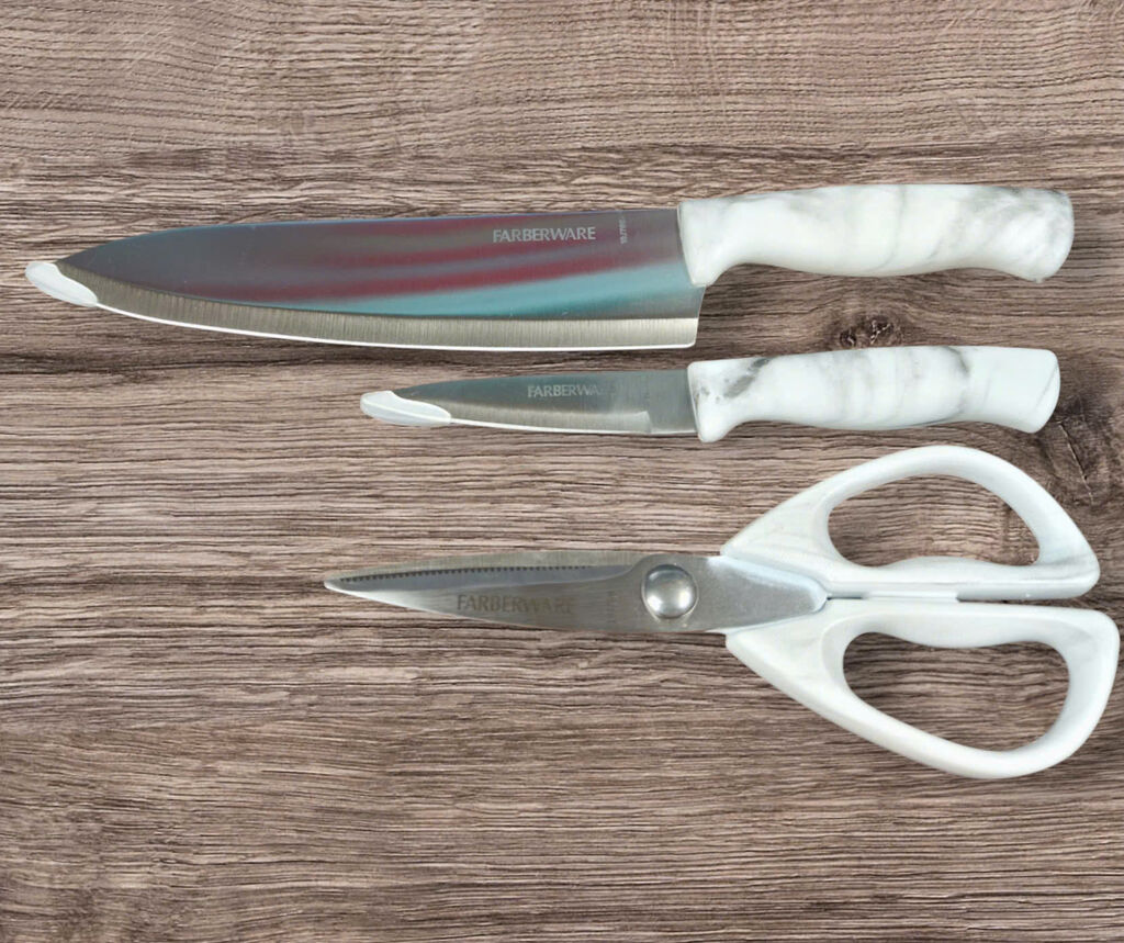 Bộ 3 Farberware Cao Cấp - Thái, Gọt, Kéo Đa Năng Tiện Lợi - Ảnh 3