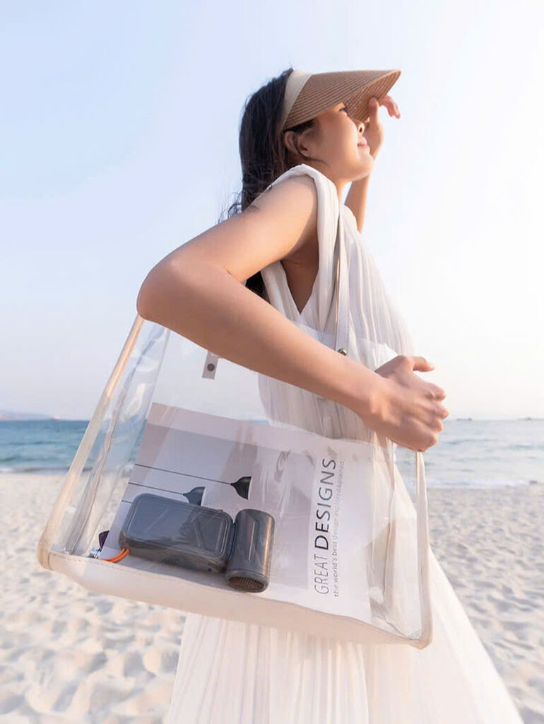 Quạt mini Turbo, Màn Led, dung lượng 8K sạc ĐT - Trắng Kem - Ảnh 3