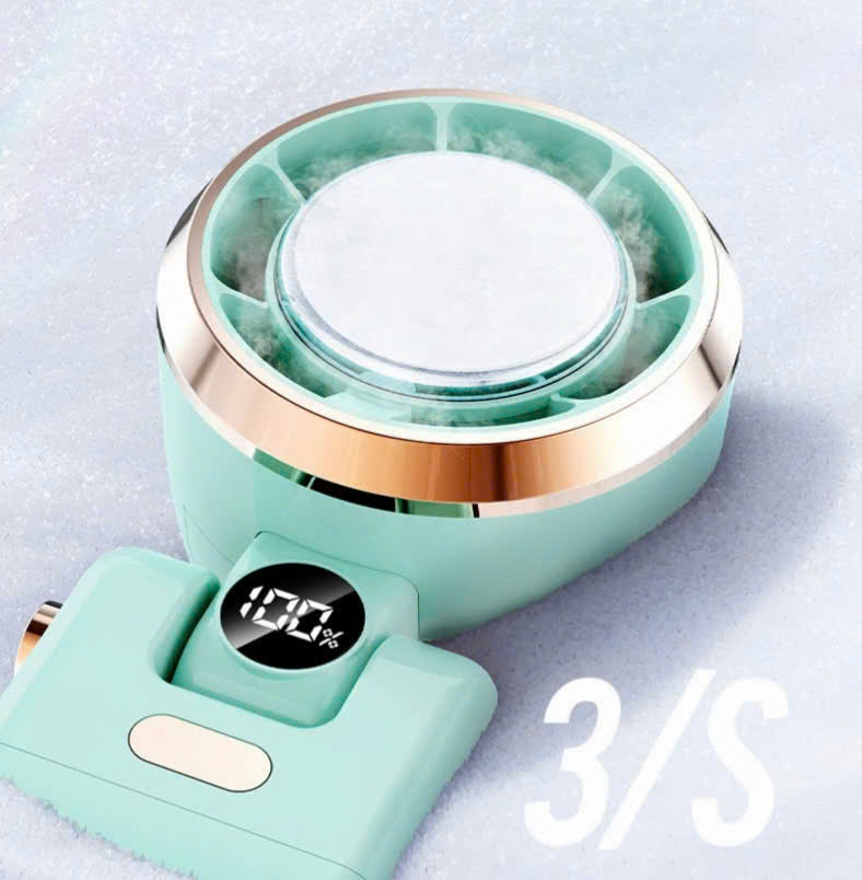 Quạt cầm tay 100 tốc độ, sò lạnh, gập được và dây đeo tiện lợi (Note màu) - Ảnh 3