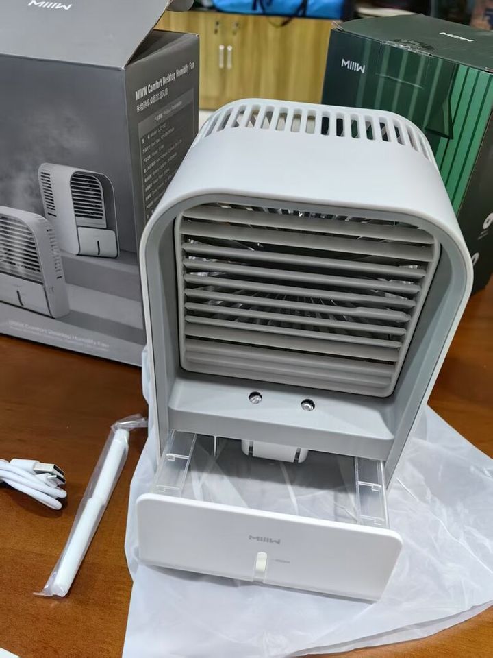 Quạt tích điện phun sương Xiaomi MIIIW LJQ-122 - Tặng bộ 3 túi - Ảnh 2