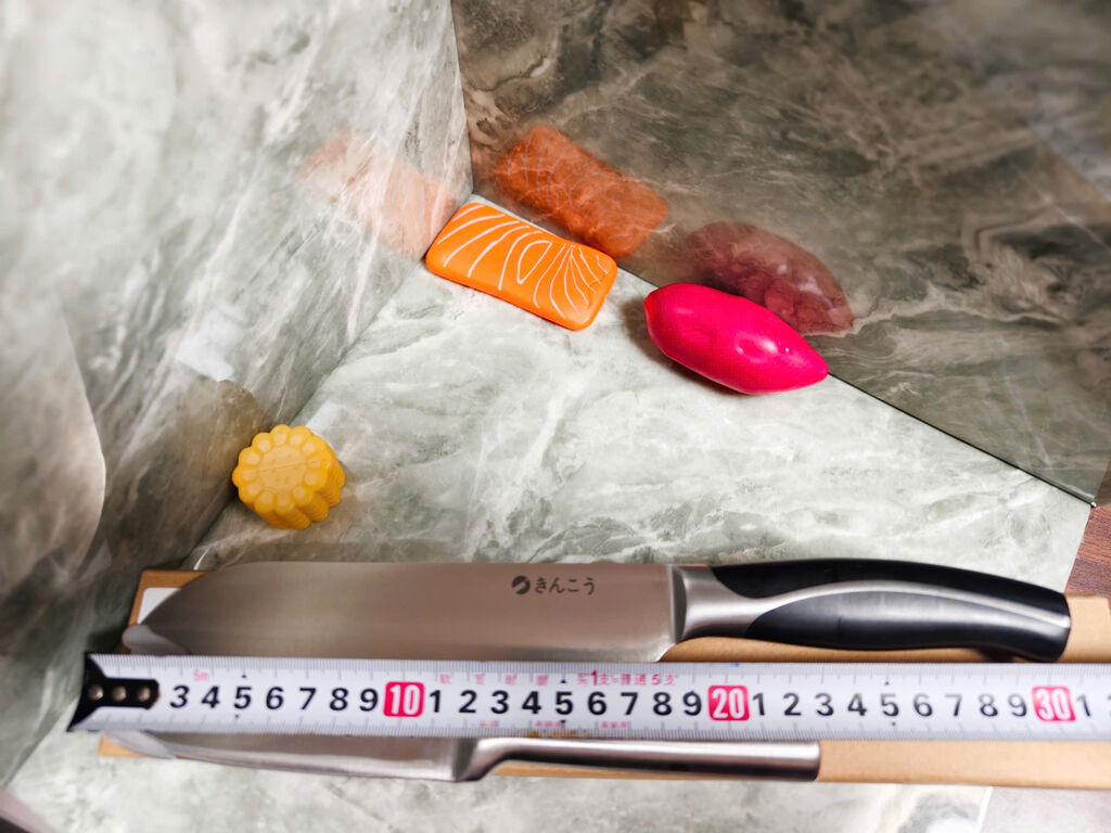 Cặp thái gọt santoku Nhật bản - Ảnh 5