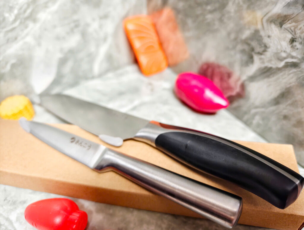 Cặp thái gọt santoku Nhật bản - Ảnh 6