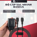 Combo củ cáp sạc Baseus 20w kèm dây C to C 30w dài 2 mét - Ảnh 3