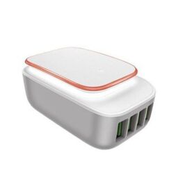 Sạc 4 cổng kiêm đèn ngủ cảm ứng hãng LDNIO A4405 (Hàng trưng bày - Vỏ cũ)