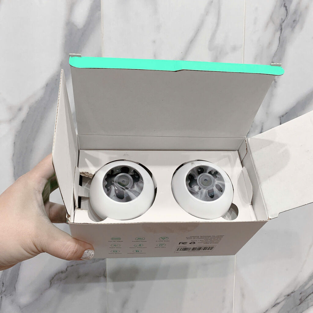 1 Hộp gồm 2 Camera ko dây Winees Cam Mini ( Mỹ ), 1080P, đàm thoại 2 chiều  - Ảnh 2