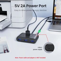 Hub USB 3.0 4 Cổng Ugreen CR113 , dây cáp dài 0,5m