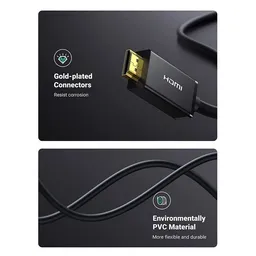 Cáp Chuyển DisplayPort 1.2 Sang HDMI Ugreen 10204 DP101 Dài 5 Mét
