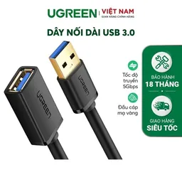 Dây nối dài USB 3.0 UGREEN US129 - dài 1.5M