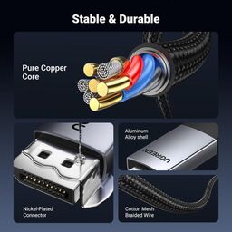 Cáp chuyển đổi DisplayPort to HDMI 4K Ugreen DP119 dài 2m