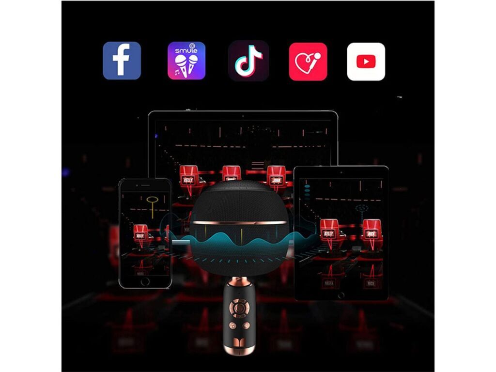 Micro Karaoke kèm Loa hãng Monster M97 (Mỹ ), 26W,Bluetooth 5.0,TWS kết nối 2 mic - Ảnh 3