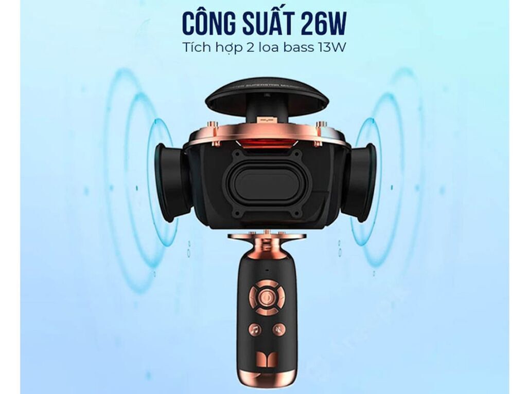 Micro Karaoke kèm Loa hãng Monster M97 (Mỹ ), 26W,Bluetooth 5.0,TWS kết nối 2 mic - Ảnh 7
