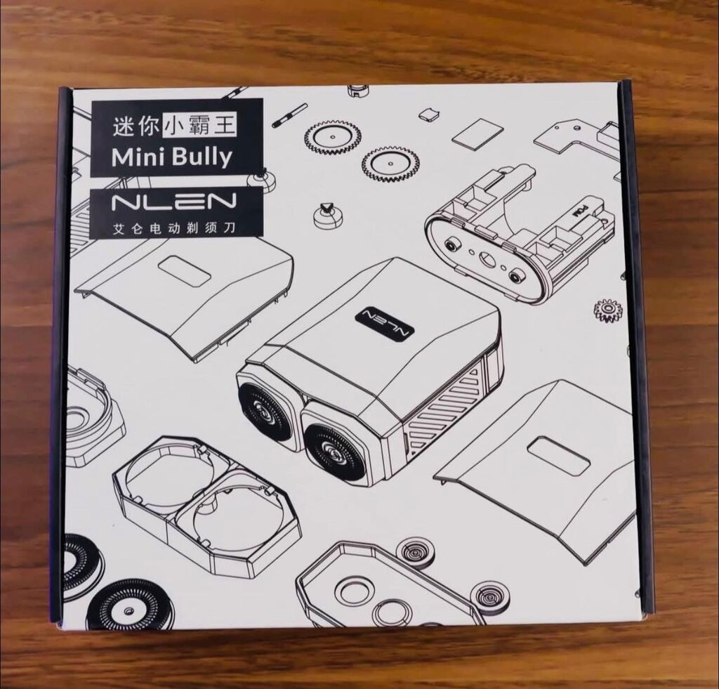 Máy cạo râu Mini Bully NLEN, chống nước, lưỡi dao đôi 3D hút nam châm  - Màu xanh LÁ CÂY - Ảnh 2