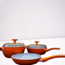 Bộ Nồi Chảo Chống Dính DESLON Kitchenware - dùng được cho bếp từ, ko chứa PFOA - Ảnh 3