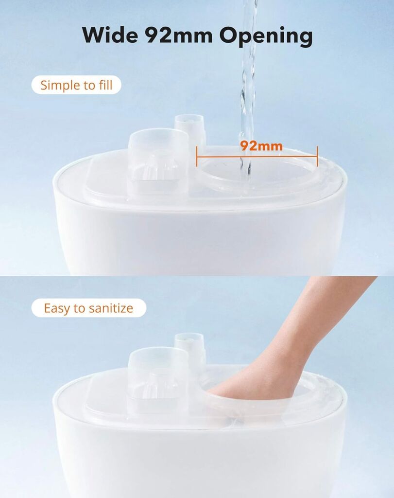 Máy phun sương, tạo ẩm kiêm đèn ngủ TAOTRONICS TT-AH038 3 in 1 (giao màu ngẫu nhiên) - Ảnh 8