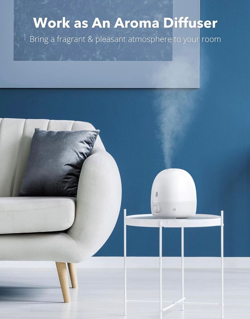 Máy phun sương, tạo ẩm kiêm đèn ngủ TAOTRONICS TT-AH038 3 in 1 (giao màu ngẫu nhiên) - Ảnh 9