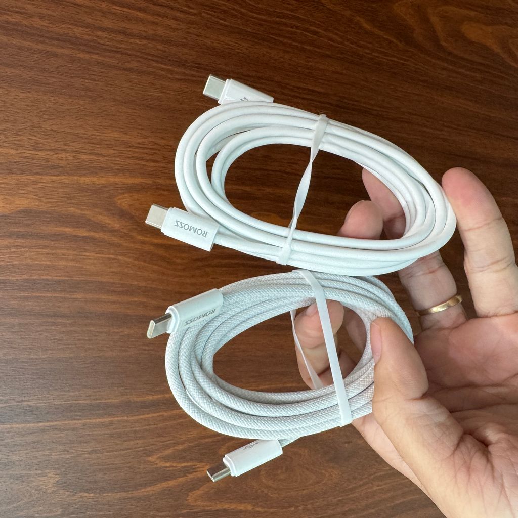 Cáp sạc nhanh Romoss dài 2m công suất 60w có đóng túi