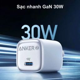Củ sạc nhanh 30W Anker Zolo A2698 1 cổng USB-C ( bản F )- MÀU XANH