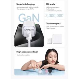 Củ sạc nhanh 30W Anker Zolo A2698 1 cổng USB-C ( bản F )- MÀU XANH