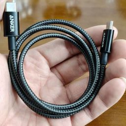 Cáp Anker C to C A8753 bọc dù cao cấp – sạc nhanh 60w - dài 1m