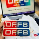 Logo dán xe OFFB decan 3M phủ keo thuỷ tinh