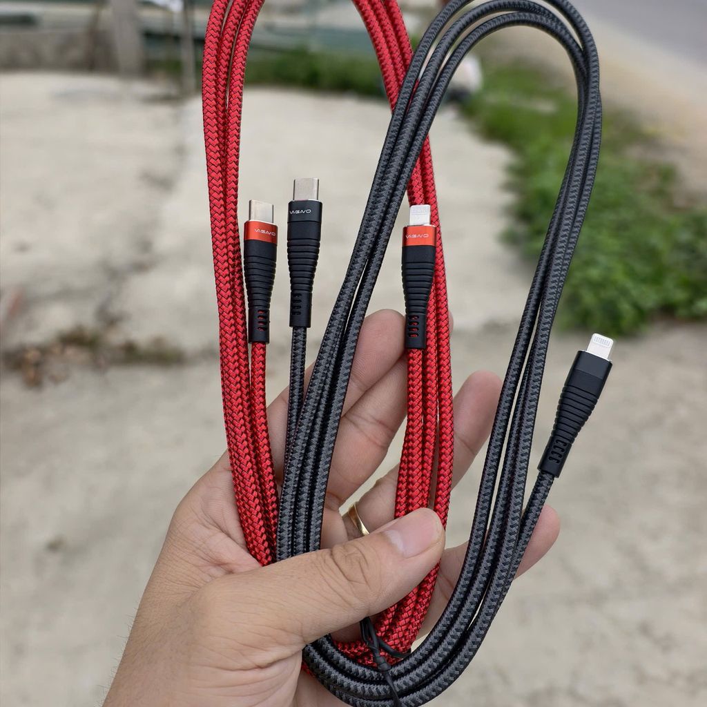 Cáp sạc nhanh Usb Type C to Lightning  Thương hiệu Vagavo hàng bán Amazon - Chiều dài 1,8m Newnobox