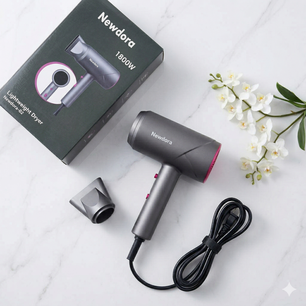 Máy sấy tóc bổ sung iOn âm, hãng Newdora ( Đức ) - 02/ 03, công suất 1800w