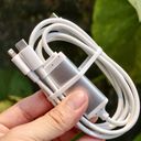 Cáp sạc nhanh 2in1 Type-C to C + Lightning PD 100W – Sạc laptop + iPhone tiện lợi - No brand
