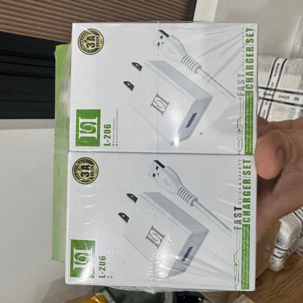 Bộ sạc Củ + cáp A to C 15w L-206